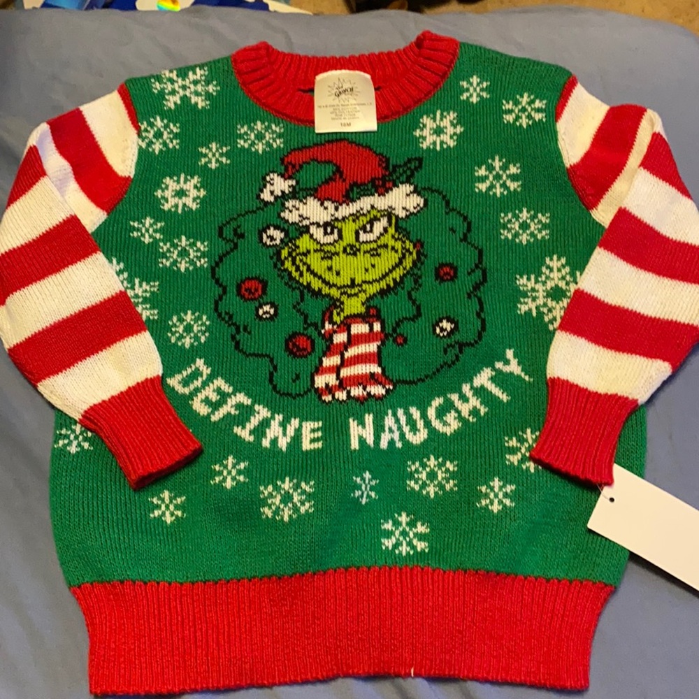 “Define Naughty” Grinch Sweater